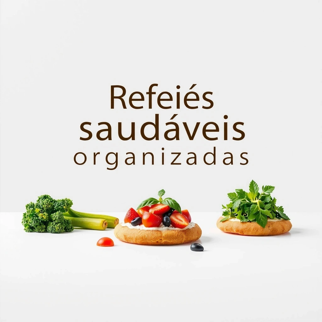 Refeições saudáveis organizadas